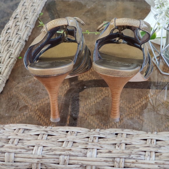 Circa Joan & David Brown Tie Slingbacks Size 7.5M - Picture 5 of 6